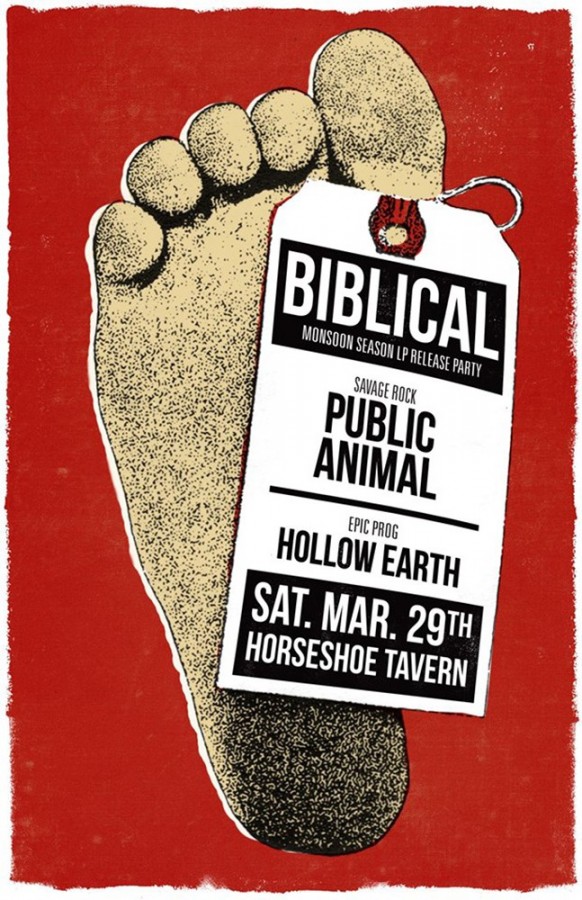 Photo Gallery: Biblical, Public Animal & Hollow Earth, Toronto, March 29, 2014