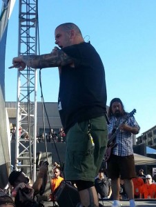 Phil Anselmo with Superjoint at Housecore 2014. Photo by Jay Gorania.