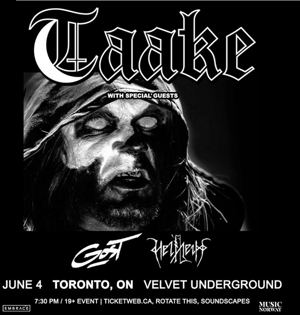 Taake + Helheim @ Velvet Underground, Toronto