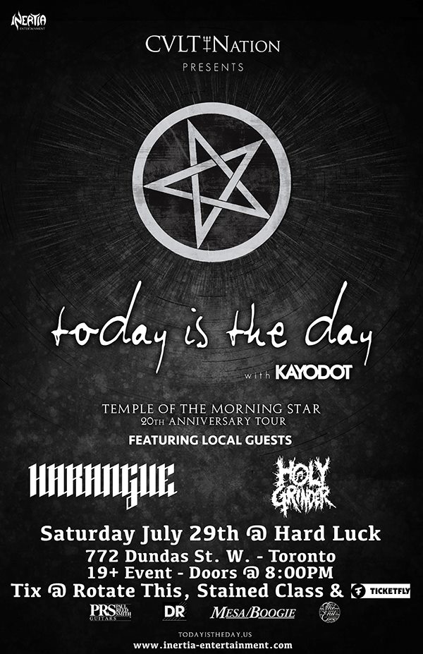 Today is the Day + Kayo Dot @ Hard Luck Bar, Toronto, 26 July 2017