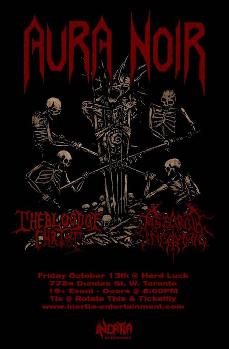 Aura Noir @ Hard Luck Bar, Toronto, 13 October 2017