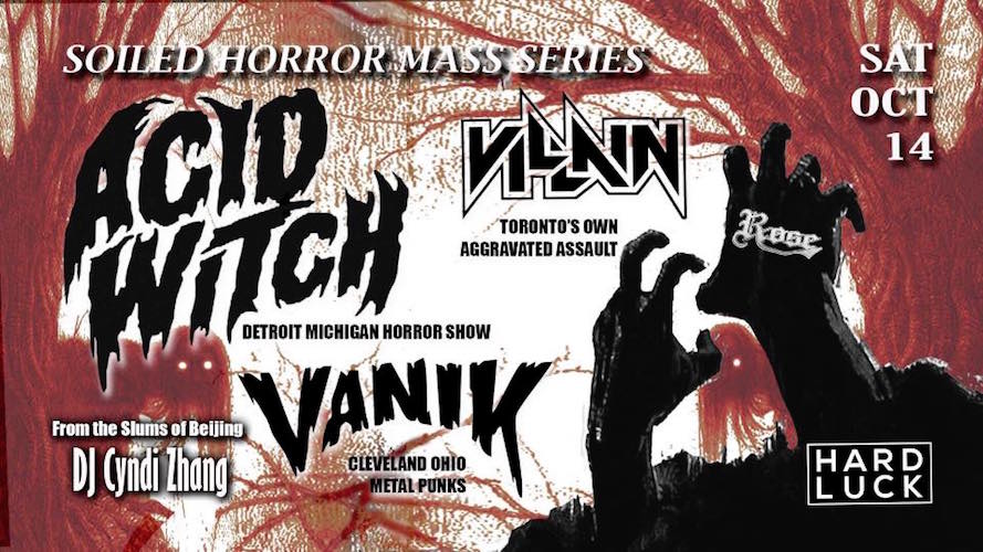 Acid Witch / Vanik @ Hard Luck Bar, Toronto, 14 October 2017