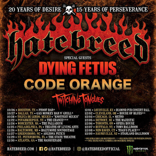 Hatebreed live in Toronto, 6 December 2017
