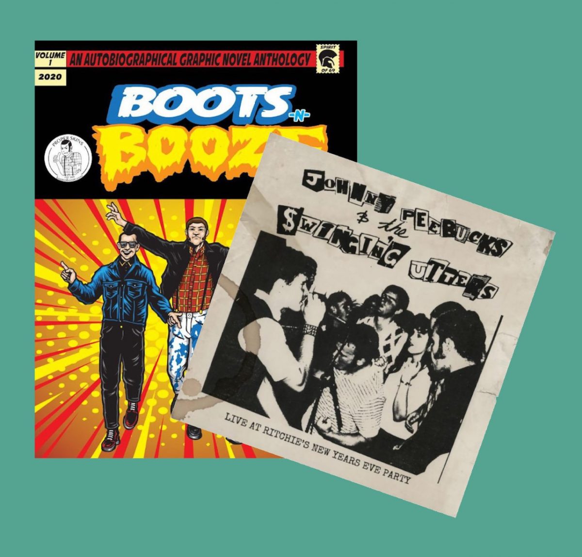 Boots ‘n Booze (comic book w/ 7” single)