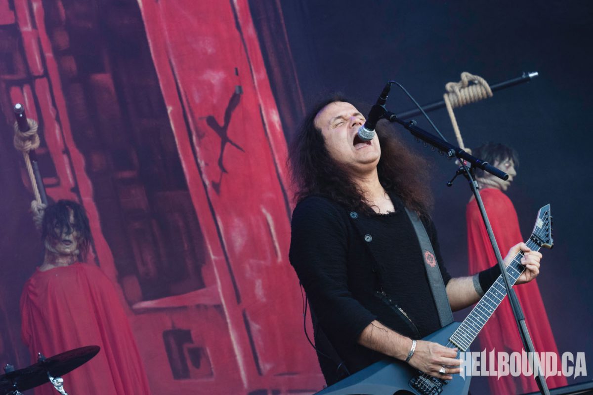 A photo of Kreator playing Tuska 2022